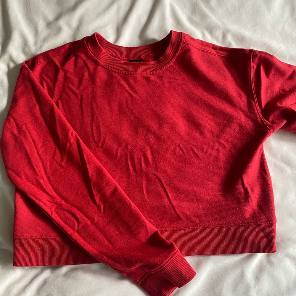 Red Cropped Sweater